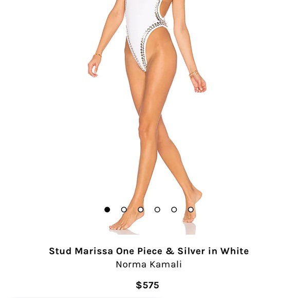 COPY - Norma kamali stud marissa one piece in size medium - Picture 2 of 8